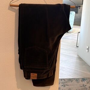 Elegant Dark Corduroy Trousers for Men